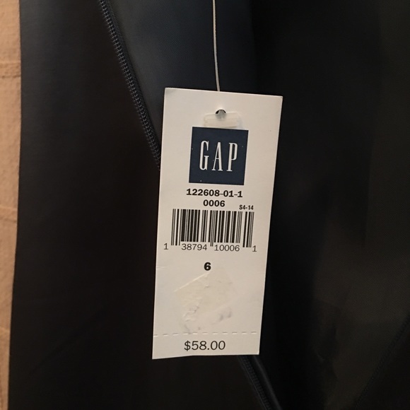 GAP Satin Smokey Gray Lined Cocktail Dress - Picture 6 of 7